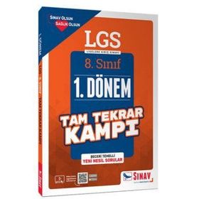 Sınav Yayınları 8. Sınıf LGS 1. Dönem Tam Tekrar Kampı