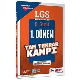 Sınav Yayınları 8. Sınıf LGS 1. Dönem Tam Tekrar Kampı