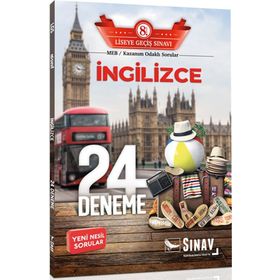 Sınav Yayınları 8. Sınıf LGS İngilizce 24 Deneme