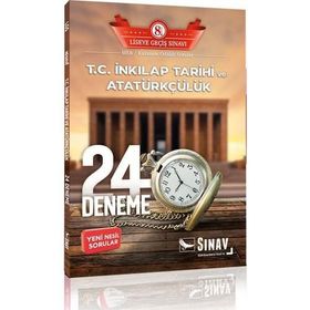 Sınav Yayınları 8. Sınıf LGS T.C. İnkılap Tarihi ve Atatürkçülük 24 Deneme