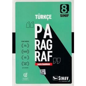 Sınav Yayınları 8. Sınıf Türkçe Paragraf Soru Bankası