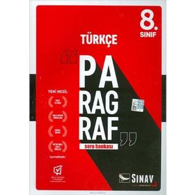 Sınav Yayınları 8. Sınıf Türkçe Paragraf Soru Bankası