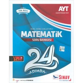 Sınav Yayınları AYT 24 Adımda Matematik Özel Konu Anlatımlı Soru Bankası