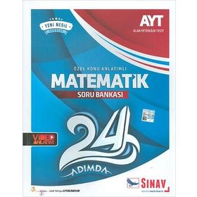 Sınav Yayınları AYT 24 Adımda Matematik Özel Konu Anlatımlı Soru Bankası