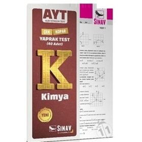 Sınav Yayınları AYT Kimya Yaprak Test