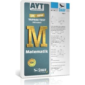 Sınav Yayınları AYT Matematik Çek Kopart Yaprak Test