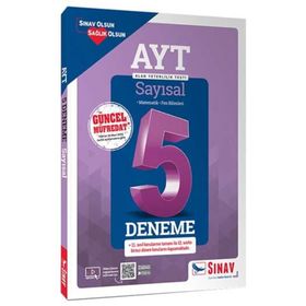 Sınav Yayınları AYT Sayısal Çözümlü 5 Deneme