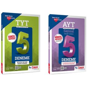Sınav Yayınları AYT Sayısal Çözümlü 5 Deneme