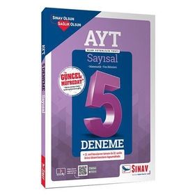 Sınav Yayınları AYT Sayısal Çözümlü 5 Deneme