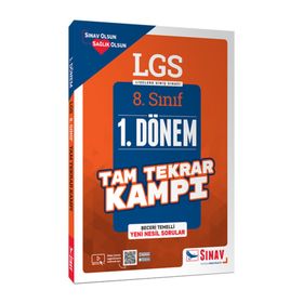 Sınav Yayınları LGS 1. Dönem Çözümlü Tam Tekrar Kampı