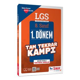 Sınav Yayınları LGS 1. Dönem Çözümlü Tam Tekrar Kampı