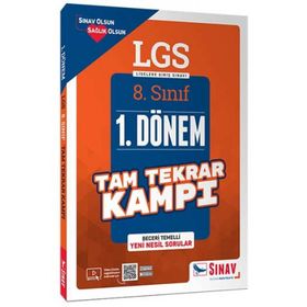 Sınav Yayınları LGS 1. Dönem Çözümlü Tam Tekrar Kampı