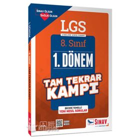 Sınav Yayınları LGS 1. Dönem Çözümlü Tam Tekrar Kampı