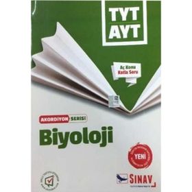 Sınav Yayınları TYT AYT Biyoloji Aç Konu Katla Soru Akordiyon Serisi