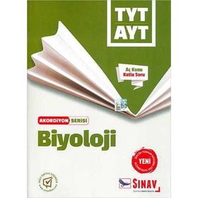 Sınav Yayınları TYT AYT Biyoloji Aç Konu Katla Soru Akordiyon Serisi