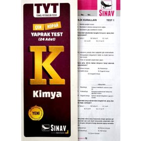 Sınav Yayınları TYT Kimya Çek Kopart Yaprak Test