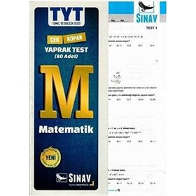 Sınav Yayınları TYT Matematik Çek Kopart Yaprak Test