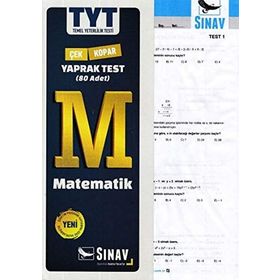 Sınav Yayınları TYT Matematik Çek Kopart Yaprak Test