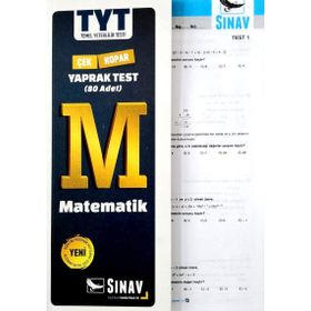 Sınav Yayınları TYT Matematik Çek Kopart Yaprak Test