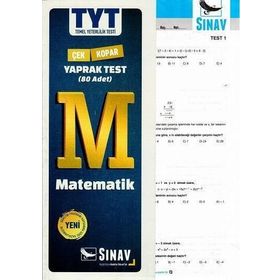 Sınav Yayınları TYT Matematik Çek Kopart Yaprak Test