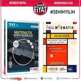 Sınav Yayınları TYT Matematik ve Acil Yayınları Problemler Soru Bankası 2 Kitap Set
