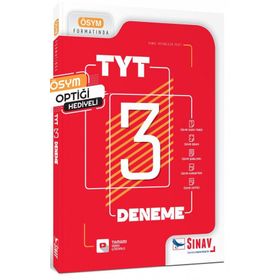 Sınav Yayınları - TYT Tamamı Video Çözümlü 3 Deneme