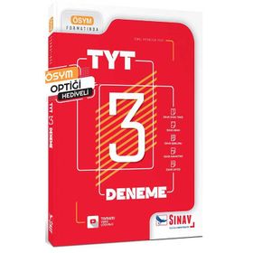 Sınav Yayınları - TYT Tamamı Video Çözümlü 3 Deneme