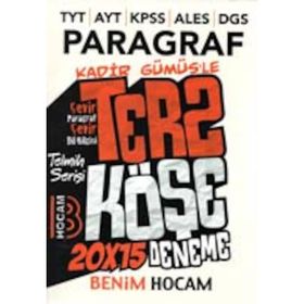 Sınavlar İçin ''Ters Köşe'' Çevir Paragraf Çevir Dil Bilgisi Denemeleri - Benim Hocam Yayınları