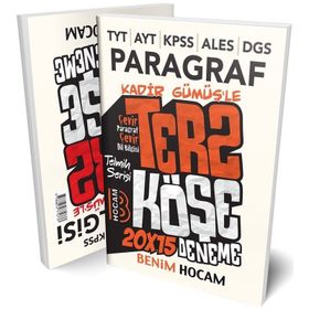 Sınavlar İçin ''Ters Köşe'' Çevir Paragraf Çevir Dil Bilgisi Denemeleri - Benim Hocam Yayınları