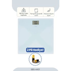 Sinbo SBS-4451 Açık Mavi Dijital Banyo Baskülü