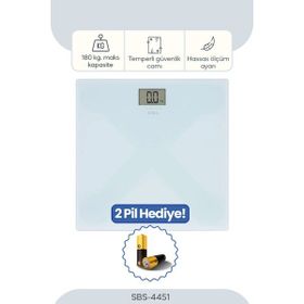 Sinbo SBS-4451 Açık Mavi Dijital Banyo Baskülü