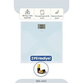 Sinbo SBS-4451 Açık Mavi Dijital Banyo Baskülü