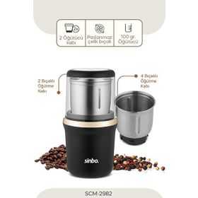 Sinbo SCM-2982 Altın Sarısı Kahve ve Baharat Öğütücü