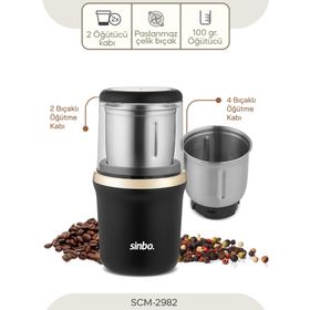 Sinbo SCM-2982 Altın Sarısı Kahve ve Baharat Öğütücü