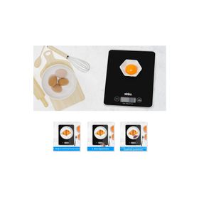 Sinbo SKS-4519 Dijital Hassas Led Göstergeli Cam Gövde Şık Siyah Mutfak Tartısı