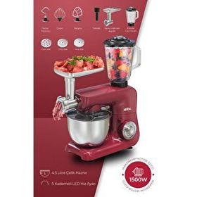 Sinbo SMX-2775 Kırmızı Hamur Kıyma Blender Makinesi