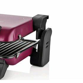 Sinbo SSM-2539 Mürdüm 2000 W 6 Adet Pişirme Kapasiteli Teflon Çıkarılabilir Plakalı Izgara ve Tost Makinesi