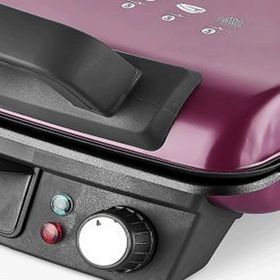 Sinbo SSM-2539 Mürdüm 2000 W 6 Adet Pişirme Kapasiteli Teflon Çıkarılabilir Plakalı Izgara ve Tost Makinesi