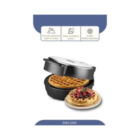 Sinbo SSM-2591 220 W Siyah Waffle Makinesi