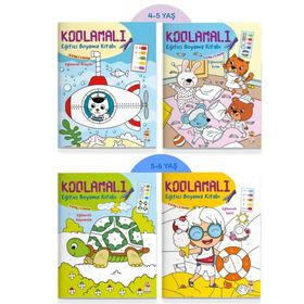 Sincap Kitap Kodlamalı Eğitici Boyama Kitabı 4-6 Yaş (4 Kitap Takım)