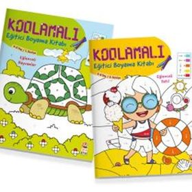 Sincap Kitap Kodlamalı Eğitici Boyama Seti 5-6 Yaş 2 Kitap