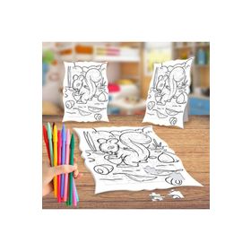 Sincap Ormanda Boyama Puzzle Tablo