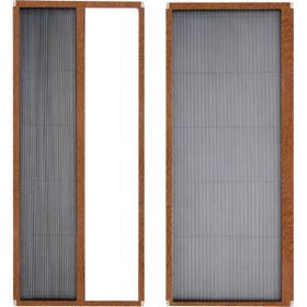 Sineklikstore Akordiyon 100x220 cm Çelik Kahve Açık Pileli Kapı Sinekliği