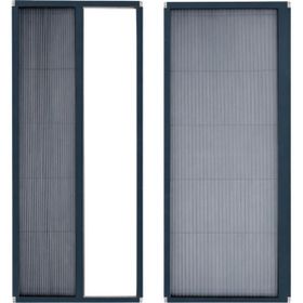 Sineklikstore Akordiyon 90x210 cm Çelik Antrasit Gri Pileli Kapı Sinekliği