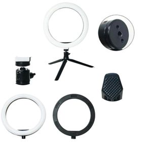 Sinerjim 10 inç 26 cm Youtube Instagram Tiktok Selfie Stüdyo Video Fotoğraf Ring Light Tripod Led Halka Işık