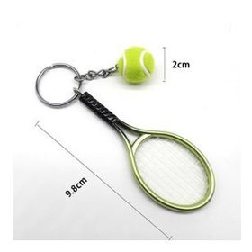 Sinerjim Gerçekçi Tenis Raketi Tasarımlı Şık Anahtarlık Kolye Çanta Süsü Tennis Keychain