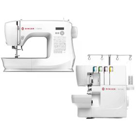 Singer C5605 Elektronik Dikiş Makinesi ve Singer S0105 Overlok Makinesi