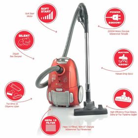 Singer SVCB4527 2200 W B Sınıfı Hepa Elektrikli Süpürge