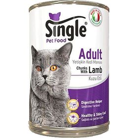 Single 415 gr Biftekli Konserve Yaş Kedi Maması