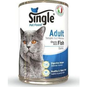 Single Balıklı 415 gr Kedi Konservesi